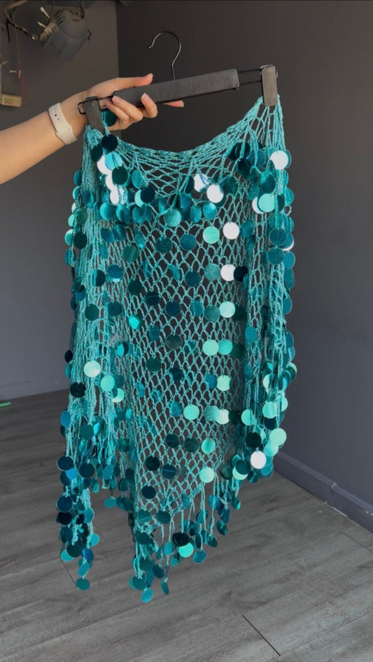 Turquoise Mermeid belt