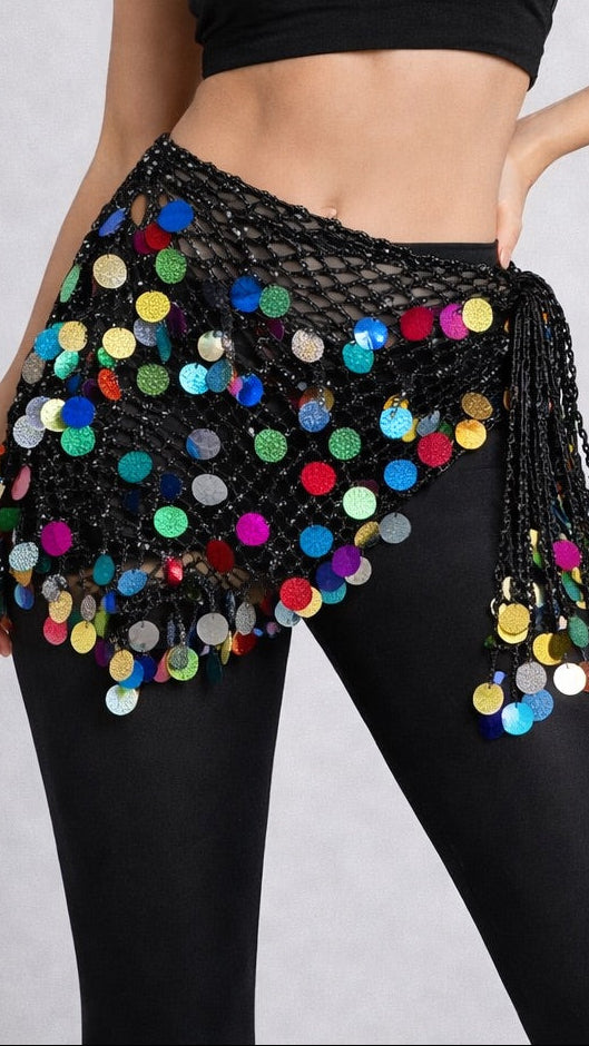 Colorful Black Mermeid belt