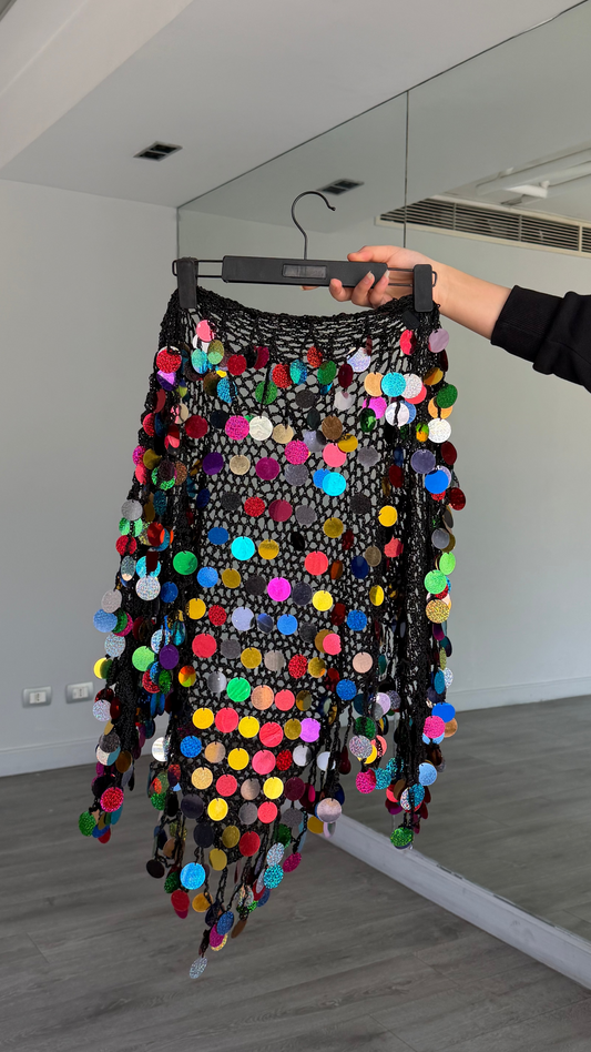 Colorful Black Mermeid belt